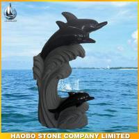 园林石雕喷水海豚